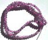 16 inch Strand of 4mm Purple & Grey Crackle Glass Beads